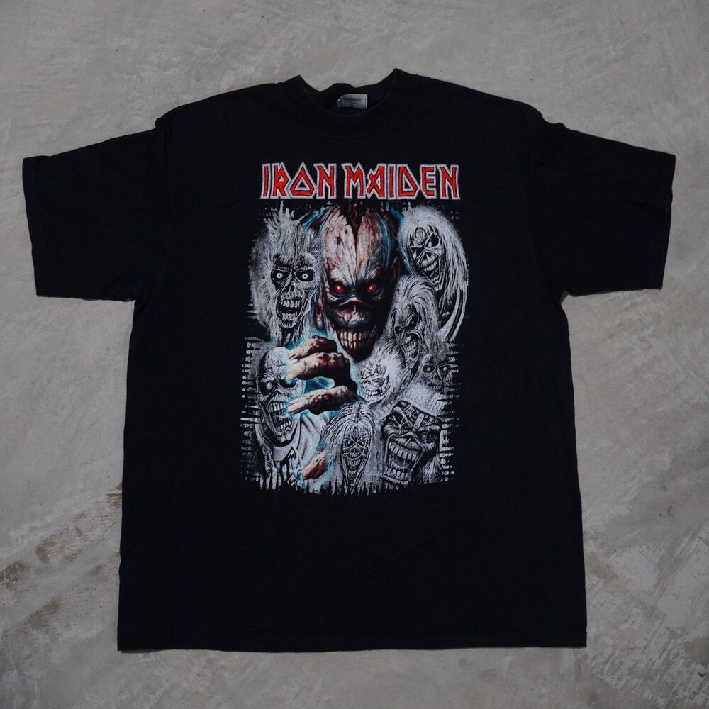 90s Iron Maiden Best of the Beast Tee Mens XL Black Yazbek Mexico Metal Band